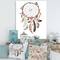 Designart - Dream Catcher With Ethnic Feathers - Bohemian & Eclectic Canvas Wall Art Print